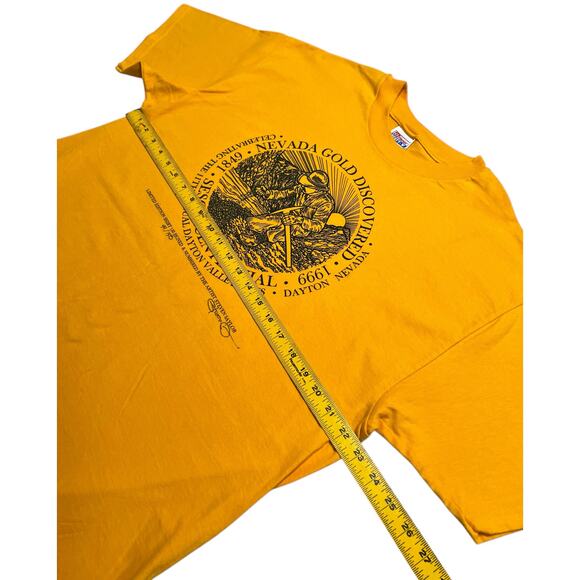 Vintage 90s Hanes Nevada Gold Discovery 50th Anniversary T-Shirt - XL - Picture 6 of 7